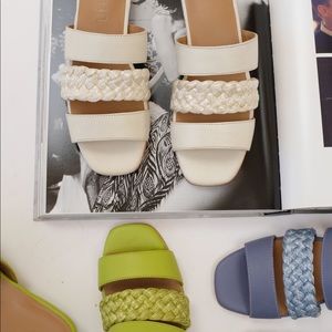 Beklina braided hydrangea sandals NWT